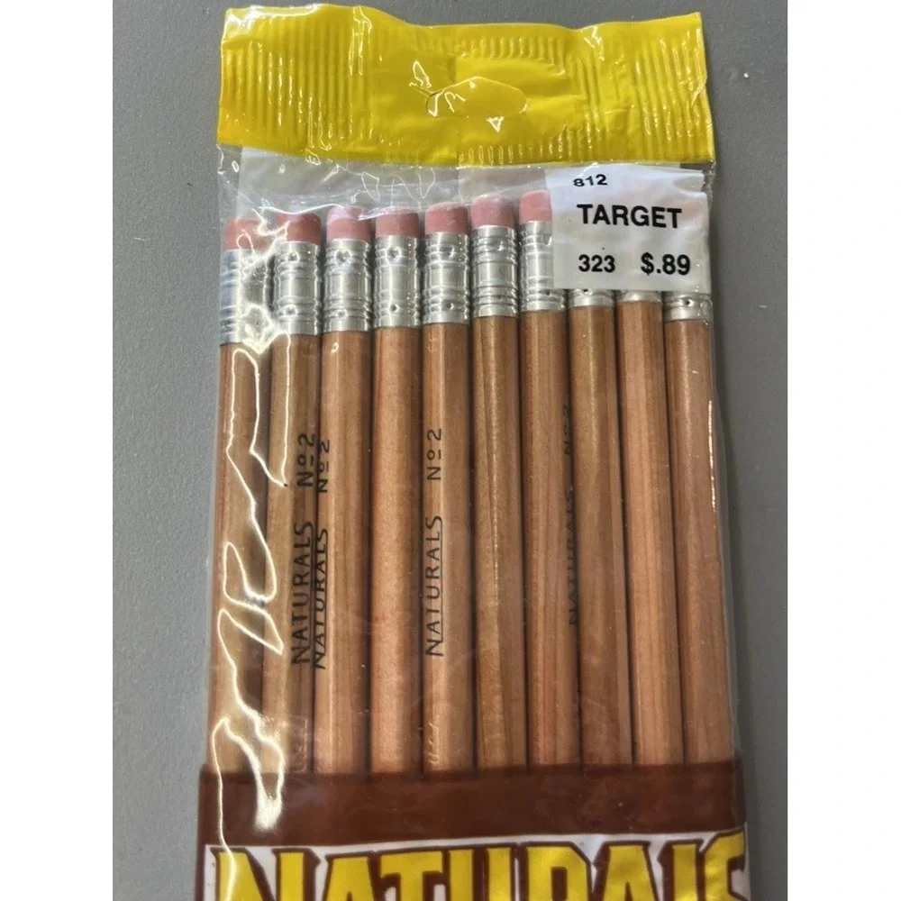 Vintage Faber Castell Pencils REAL WOOD Barrel 10 NEW Sealed Target 10 Pencil